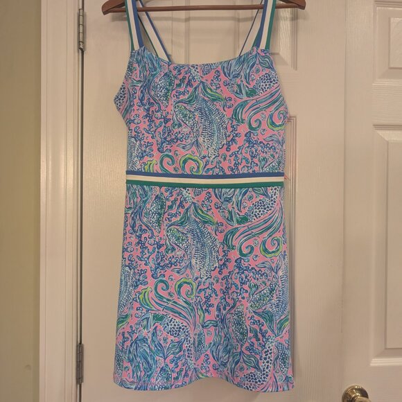 Share NWT Lilly Pulitzer Deidra Dress - We Mermaid It Size Large - Picture 5 of 9